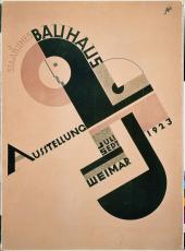 Plakat für die Bauhasu-Ausstellung 1923, Farblithographie, Klassik Stiftung Weimar 