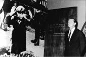 Axel Springer in der Holocaust-Gedenkstätte Yad Vashem in Jerusalem, 7. November 1966, Unternehmensarchiv Axel Springer AG