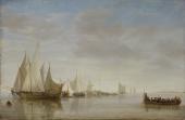 Simon de Vlieger, Ankernde Schiffe, © Gemäldegalerie der Akademie der bildenden Künste Wien