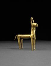 Goldene Lama-Figurine, 14. – 16. Jh., The Trustees of the British Museum 