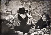 Balthus, Fellini und Setsuko Ideta auf dem Set von Casanova, Pier Luigi Praturlon/Reporter Associati Roma (1976) © Fondation Fellini Suisse, VG Bild-Kunst 2013