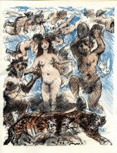 Bild: Lovis Corinth, Triumphzug der Venus, 1919, Lithografie, Kunstforum Ostdeutsche Galerie Regensburg 