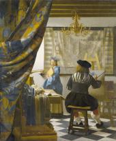 Johannes Vermeer van Delft, Die Malkunst, um 1665/66 © KHM, Wien