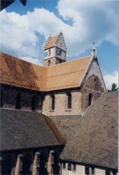 Bild: Klosteranlage-Dachlandschaft am Kreuzgang