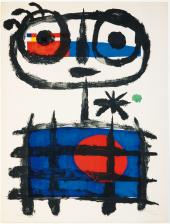 Joan Miró, Mangeur de soleil (Sonnen-Esser), 1955, Farblithografie © Successió Miró/VG Bild-Kunst, Bonn 2009