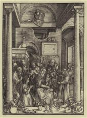 Verherrlichung Mariens, um 1502, Holzschnitt