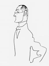 Olaf Gulbransson, Hermann Hesse, Karikatur ca. 1907