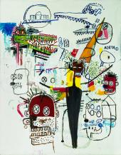 Jean-Michel Basquiat, 6 Months, 1987, Acryl und Ölkreide auf Leinwand © VG Bild-Kunst, Bonn 2013