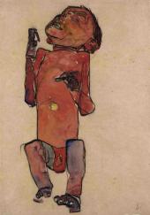 Egon Schiele, Liegendes Neugeborenes, 1919