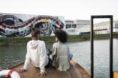 Linz Tourismus - Mural Harbor, Graffiti, Hafen, Donau