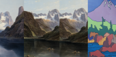Die Alpen im Blick - Der Landschaftsmaler Franz Steinfeld. Insert: Hubert Schmalix