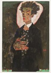Egon Schiele Selbstportrait mit Pfauenweste, 1911