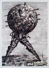 William Kentridge Drawing for II Sole 24 Ore (World Walking), 2007 Collection of Doris and Donald Fisher