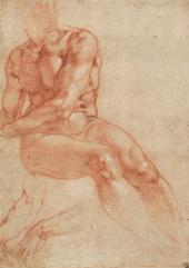 Kunstgespräche zu Meisterwerken - Barrierefreies Angebot für gehörlose Menschen - Michelangelo Buonarroti | Sitzender Jünglingsakt, 1510-1511