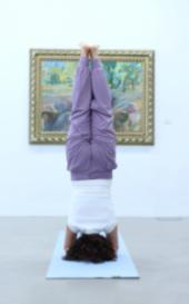 Kopfüber im Museum - Kunst meets Yoga!
