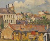 Paul Cézanne | Die Dächer, 1876/77 | Dauerleihgabe an Hahnloser/Jaeggli Stiftung, Villa Flora, Winterthur