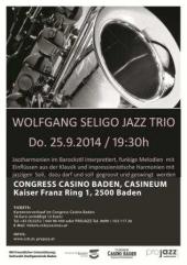 Wolfgang Seligo Jazz Trio - Plakat
