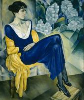 Portrait von Anna Achmatowa, 1915
