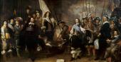 Schützen der Kompanie von Hauptmann Joan Huydecoper und Leutnant Frans van Waveren  Govert Flinck (Kleve 1615 – 1660 Amsterdam)