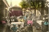Gastgarten auf einer Postkarte aus 1905
