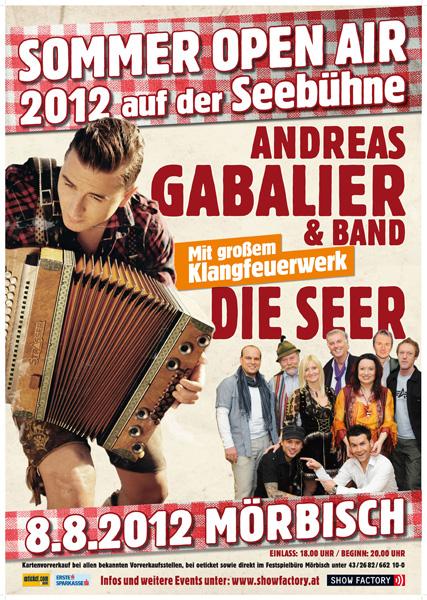 Tickets und Infos Seebühne Mörbisch ANDREAS GABALIER mit der Band Die