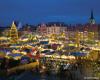 Blick über Erfurt zu Weihnachten