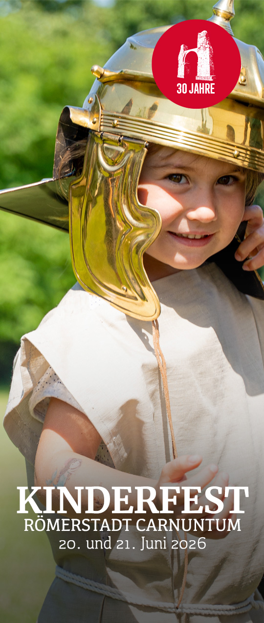 Kinderfest - Am 20. und 21. Juni 2026 verwandelt sich Carnuntum in die Stadt der Kinder.