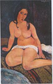 Amedeo Modigliani, Sitzender Akt, 1917, Königliches Museum für schöne Künste, Antwerpen 