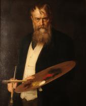 Franz von Defregger, Franz von Lenbach, 1905 Foto: Münchner Künstlerhaus-Stiftung 