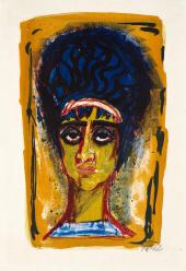 Otto Dix, Römerin,1963, Farblithografie © VG Bild-Kunst, Bonn 2013, Foto: Michael Herling / Benedikt Werner, Sprengel Museum Hannover