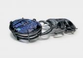Brosche, Naturabguss Hirschkäfer,  Silber, ­Amethyst, Georg Dobler, 2007 