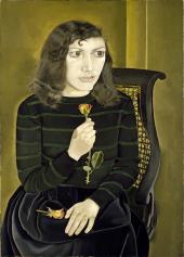 Lucian Freud, Girl with Roses, 1947/48, British Council Collection © The Lucian Freud Archive, The Bridgeman Art Library, ­Foto: John Riddy, mit freundlicher Genehmigung der British Council Collection