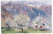 Gabriele Münter, Baumblüte in Lana, 1908 Foto: Lenbachhaus München; Bildrecht, Wien, 2014