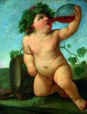 Guido Reni (1575–1642), Der kleine Bacchus, um 1623, Gemäldegalerie Alte Meister, Staatliche Kunstsammlungen Dresden