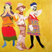 R. B. Kitaj, Value, Price & Profit, or ­Production of Waste, 1963, Privatsammlung © The Estate of R. B. Kitaj, mit freundlicher Genehmigung von Marlborough Fine Art, Foto: Lefevre Fine Art Ltd., London, The Bridgeman Art Library 