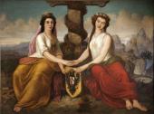 „Austria und Tyrolia“ von Mathias Schmid, 1863, © Privatbesitz