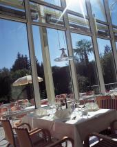 Die Terrasse vom Kongresshaus in Bad ischl