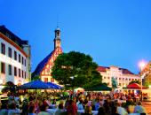 Hauptmarkt, Blick auf das Gewandhaus und das Rathaus
