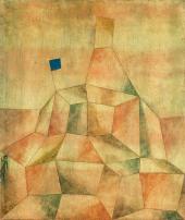 Paul Klee, Burghügel, 1929, Aquarell auf Leinwand, Kunsthaus Zürich