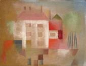 Paul Klee, Neues Haus, 1924, Gouache auf Leinwand, National Gallery, Washington © VG Bild-Kunst Bonn 2009