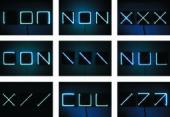 François Morellet, Néons avec programmation aléatoire-poétique-géometrique, 1967