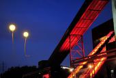 NachtSchacht Zeichen auf Zeche Zollverein, Essen