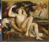 Tiziano Vecellio, gen. Tizian (und Werkstatt) Mars, Venus und Amor