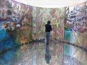 Hans Weigand, Panorama (Detail), 2009, mixed media auf Lwd., Courtesy Gabriele Senn Galerie