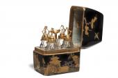 Flakonetui nach  Art des Japanlacks, 1755/56, Paris, ­Musée des arts ­décoratifs  © Musée des arts décoratifs, Paris