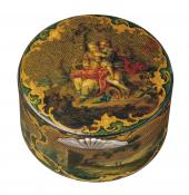 Tabatiere mit Flötenspielern nach Boucher, um 1760, Münster, Museum für Lackkunst