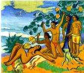 Max Pechstein, Ruhende an der See, 1950 © KUNSTSAMMLUNGEN ZWICKAU, Max-Pechstein-Museum