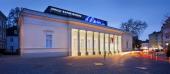Arnulf Rainer Museum bei Nacht © Arnulf Rainer Museum, Foto: Rainer Mirau
