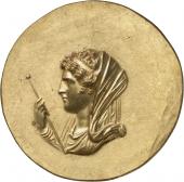 Medaillon mit dem Bildnis der Olympias Abukir (Ägypten), 1. Hälfte des 3. Jh. n. Chr. , Münzkabinett der Staatlichen Museen zu Berlin © Münzkabinett, Staatlichen Museen zu Berlin, 18200020, Aufnahme Lutz-Jürgen Lübke