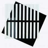 Daniel Buren, Photo souvenir: Two exploded Cabins for a Dialogue, 2011, Skizze © VG Bild-Kunst, Bonn 2012